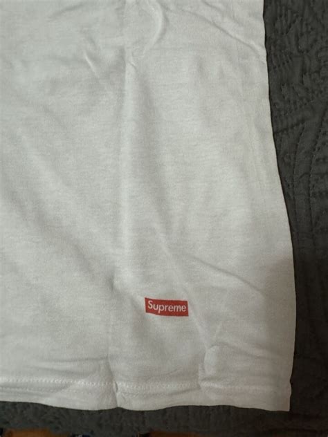 supreme blank white t shirt.